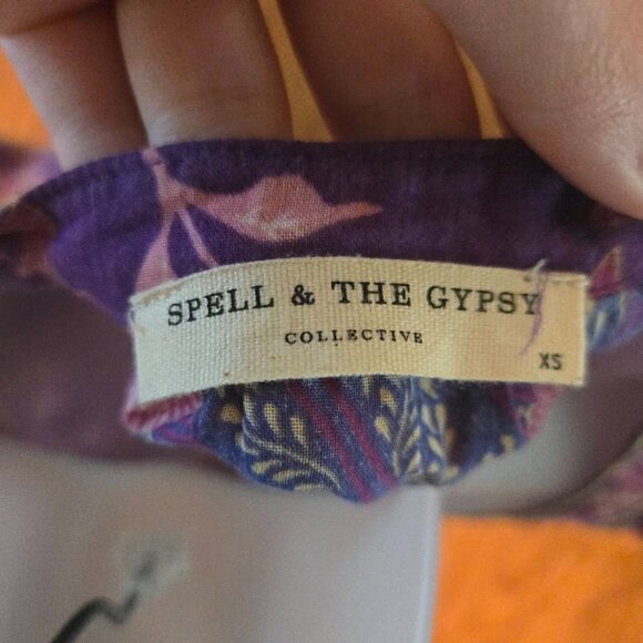 Spell & The Gypsy Collective Bianca Blouse in Wisteria Size XS - Picture 10 of 13